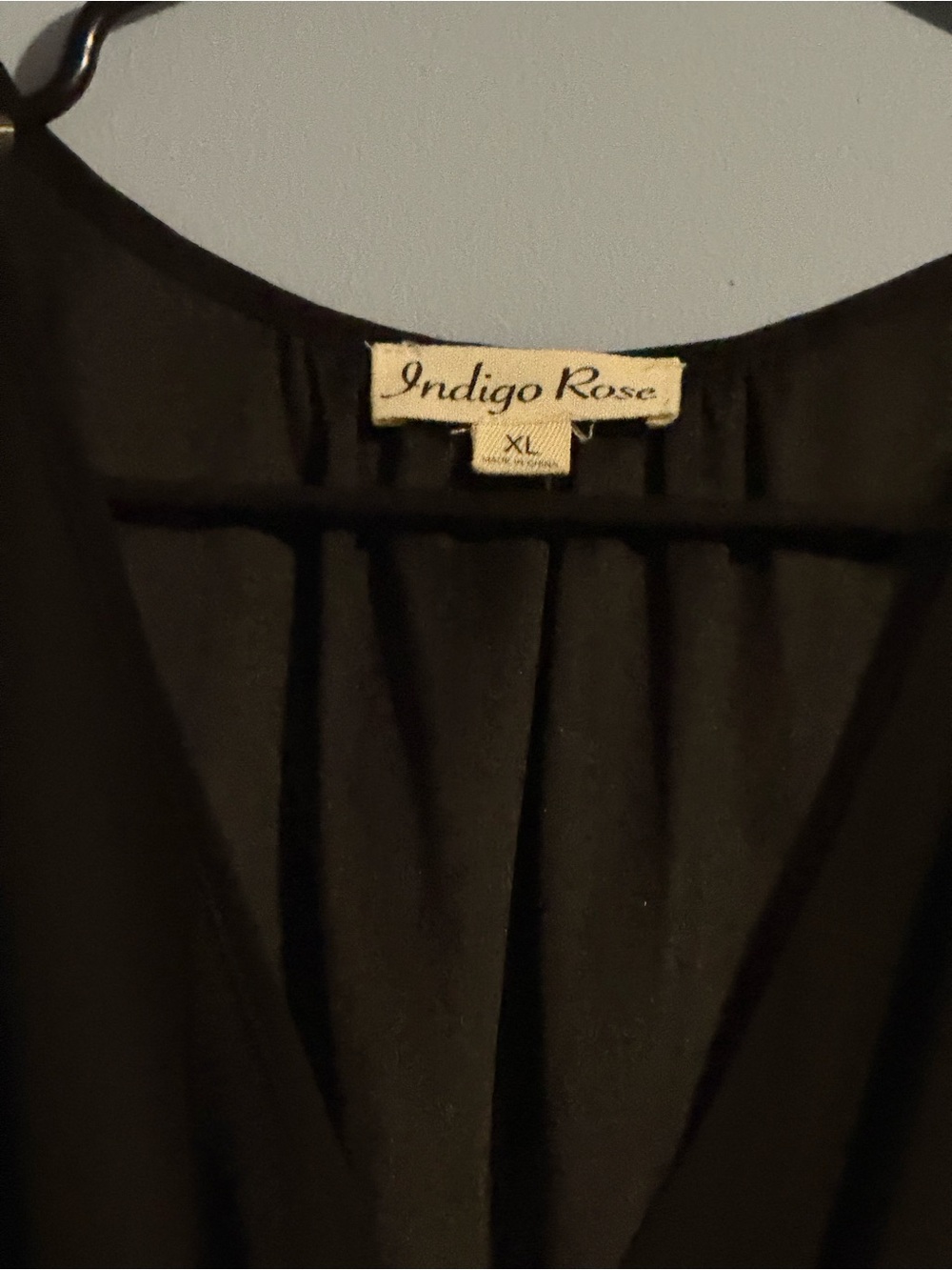 Indigo Rose Women's Black Sleepwear Robe - XL